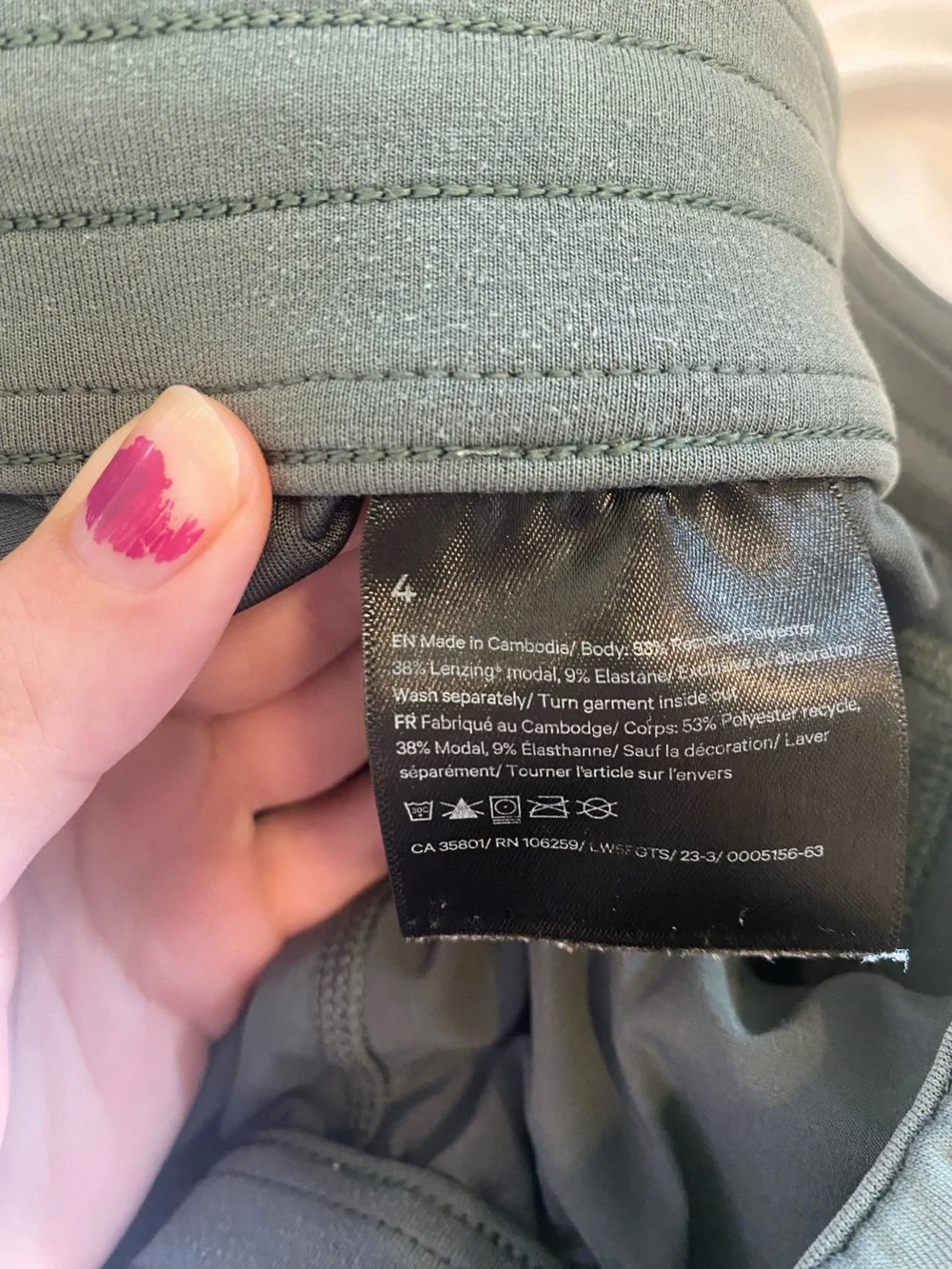 Lululemon Softstreme High Rise Pants in Nuetral Green Shade
